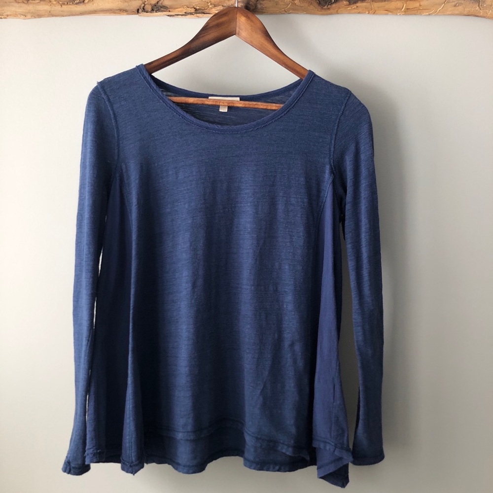 Bordeaux | Navy Long Sleeve T-Shirt